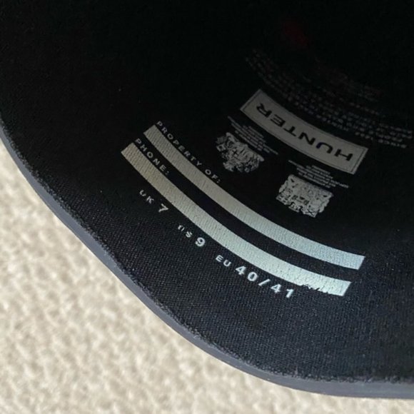 Hunter Women's Original Tall Rain Boots Black 9 - Picture 4 of 14